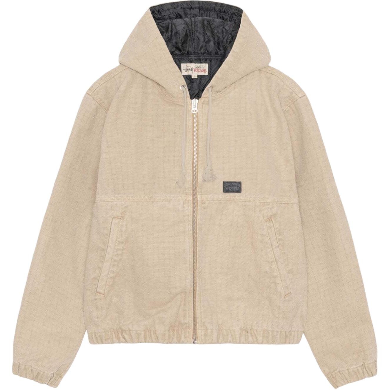 

Куртка из иглопробивного полотна Work Stussy, цвет Bone