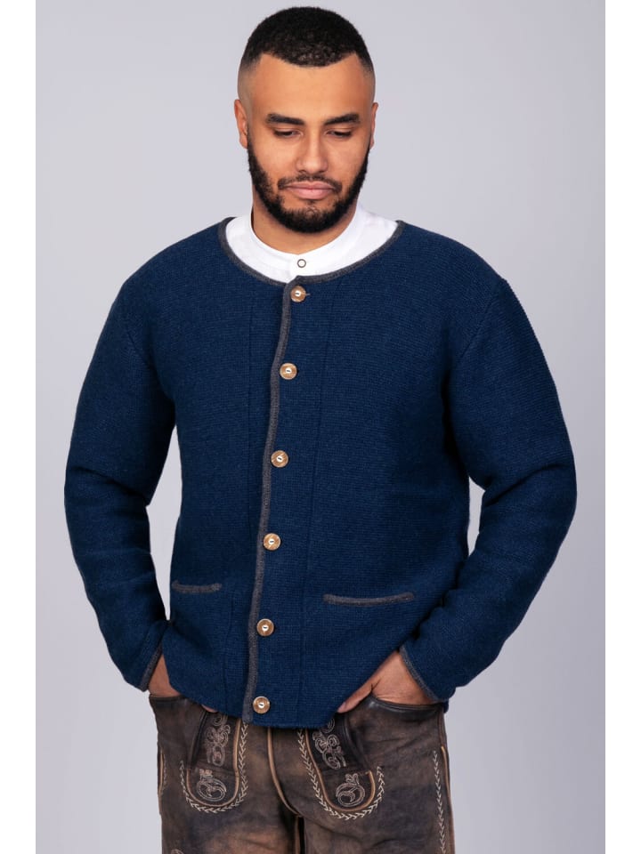 

Кардиган королевского синего цвета Edelnice Trachten Felix Edelnice