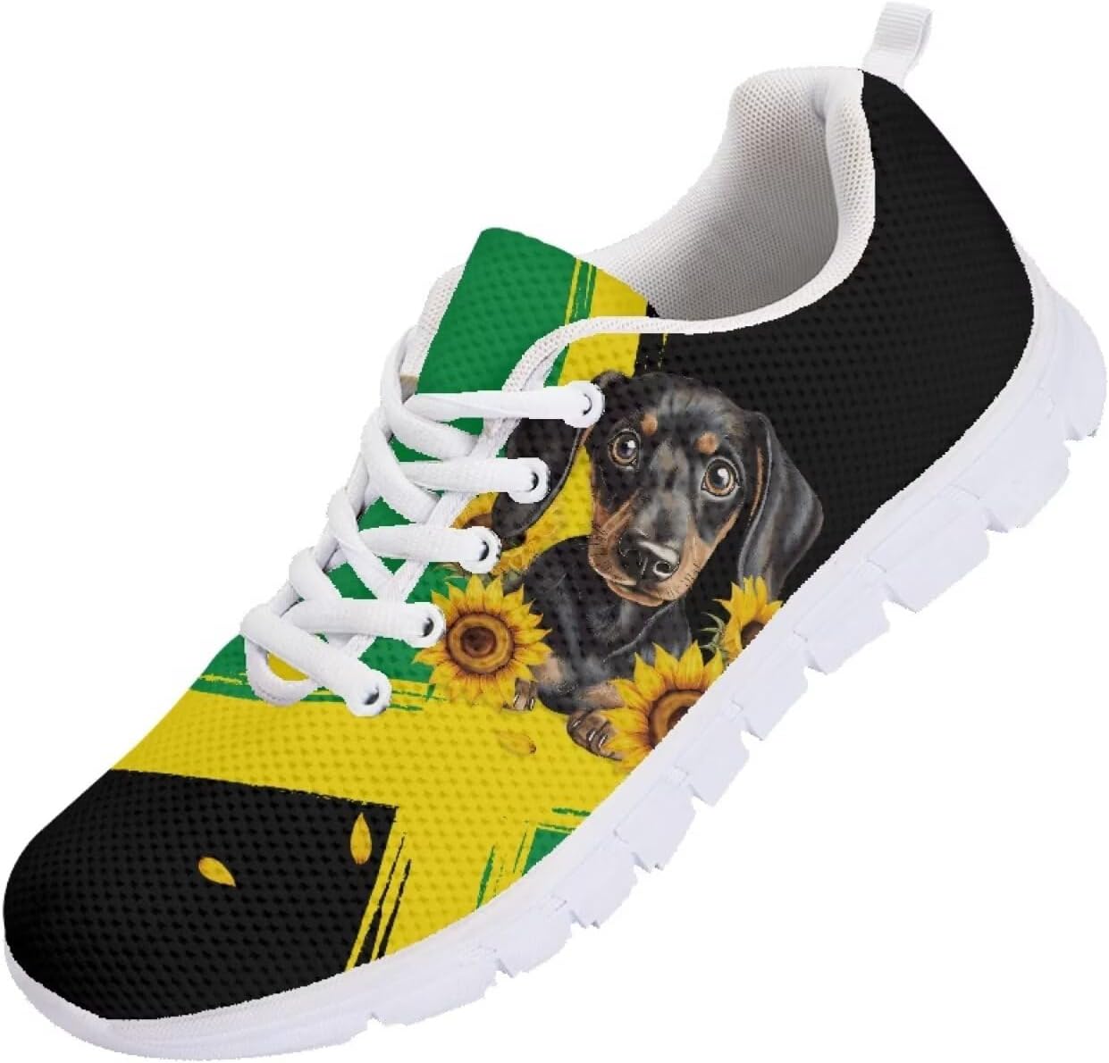 

Женские и мужские кроссовки для бега, модные кеды, легкие спортивные кроссовки для фитнеса и тренировок, для тенниса, бега и походов Getelinseng, Jamaican Flag Dachshund