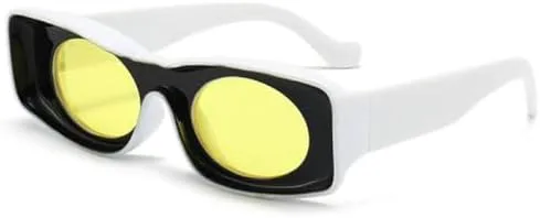 

Модные солнцезащитные очки в овальной оправе из смолы, разноцветные, для мужчин и женщин, забавные солнцезащитные очки для активного отдыха MTZJH, Style B