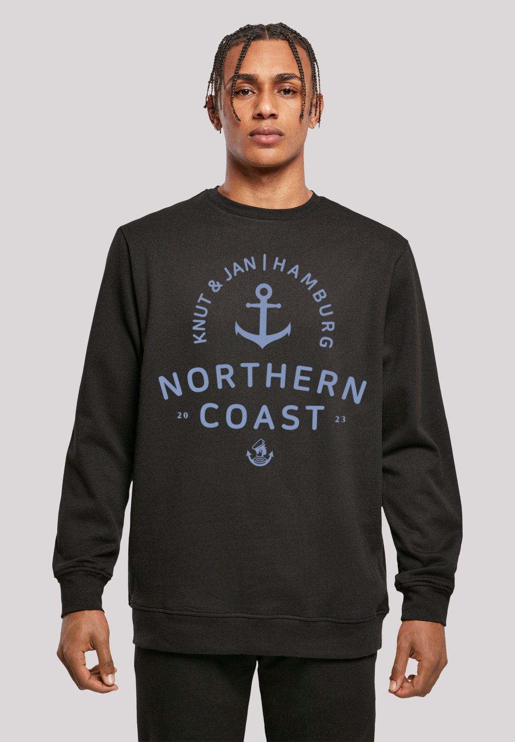 

Толстовка NORDSEE KNUT JAN HAMBURG F4NT4STIC, металлик черный