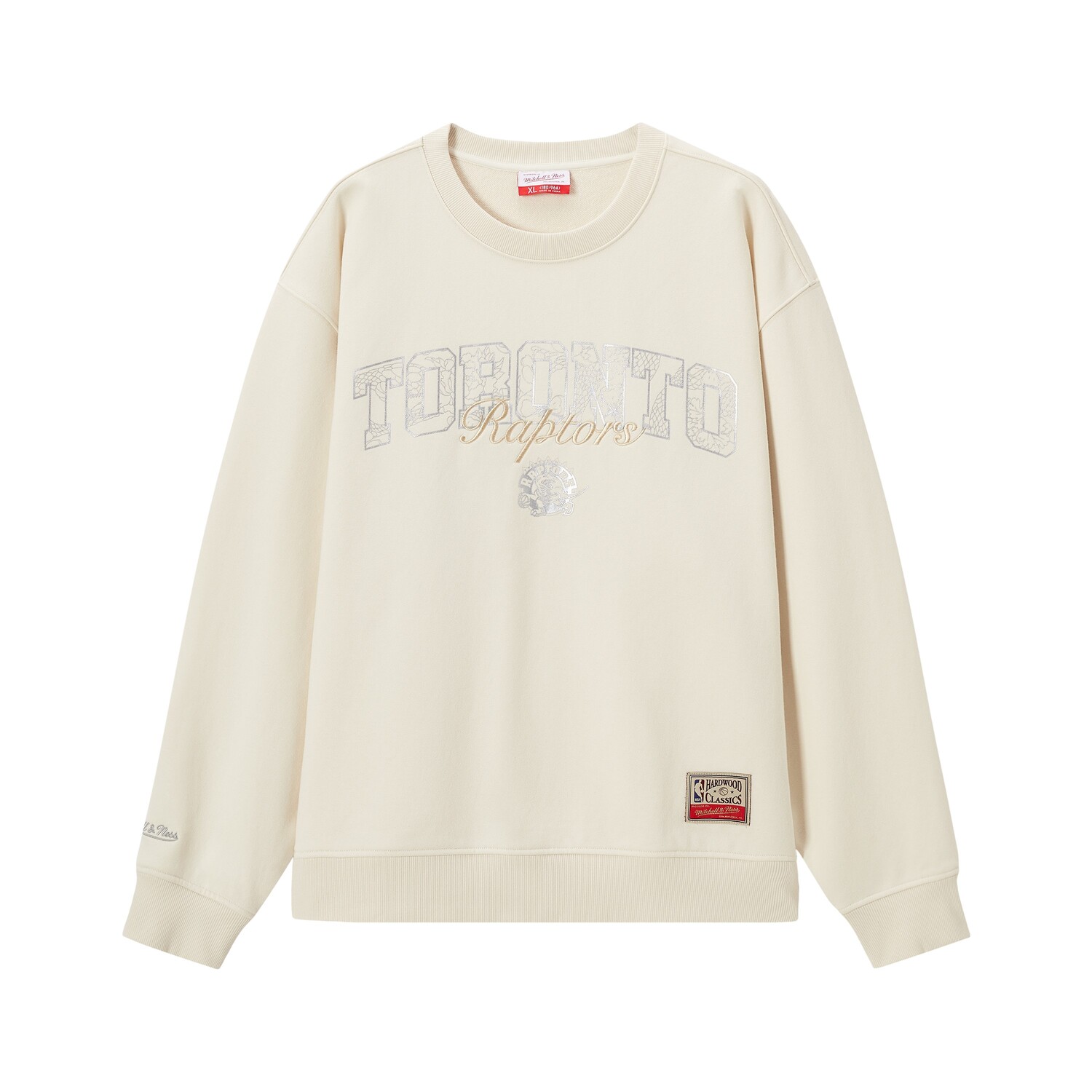 

Mitchell Ness Свитшот Mitchell & Ness x NBA Toronto Raptors SS25 Unisex Ecru