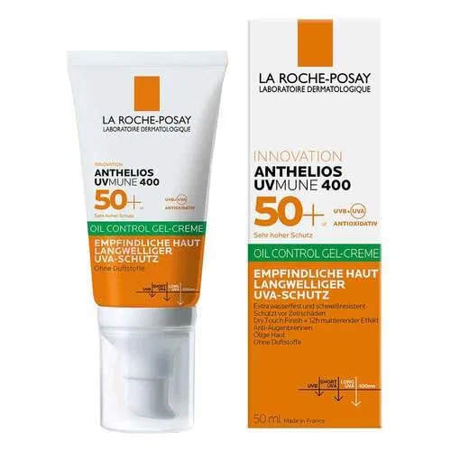Солнцезащитный гель-крем «Anthelios Oil Contr.Gel-Cre.UVMune 400» SPF 50+ от La Roche-Posay La Roche-Posay