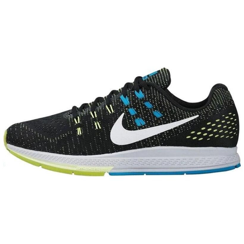

Кроссовки Nike Air Zoom Structure 19 Black/Pure Platinum-Volt-Blue Lgn, черный/синий