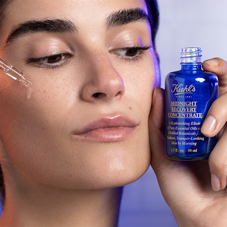 Гидрофильное масло Kiehl's — Ночная регенерирующая для всех типов кожи Midnight Recovery Concentrate, 30 мл — фото 4