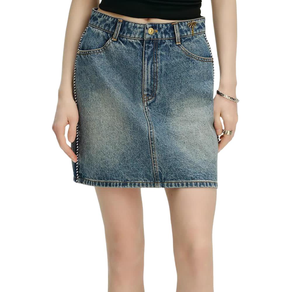 

KARL LAGERFELD SS24 Джинсовая короткая юбка женская синяя KARL LAGERFELD / Karl Lagerfeld Jeans