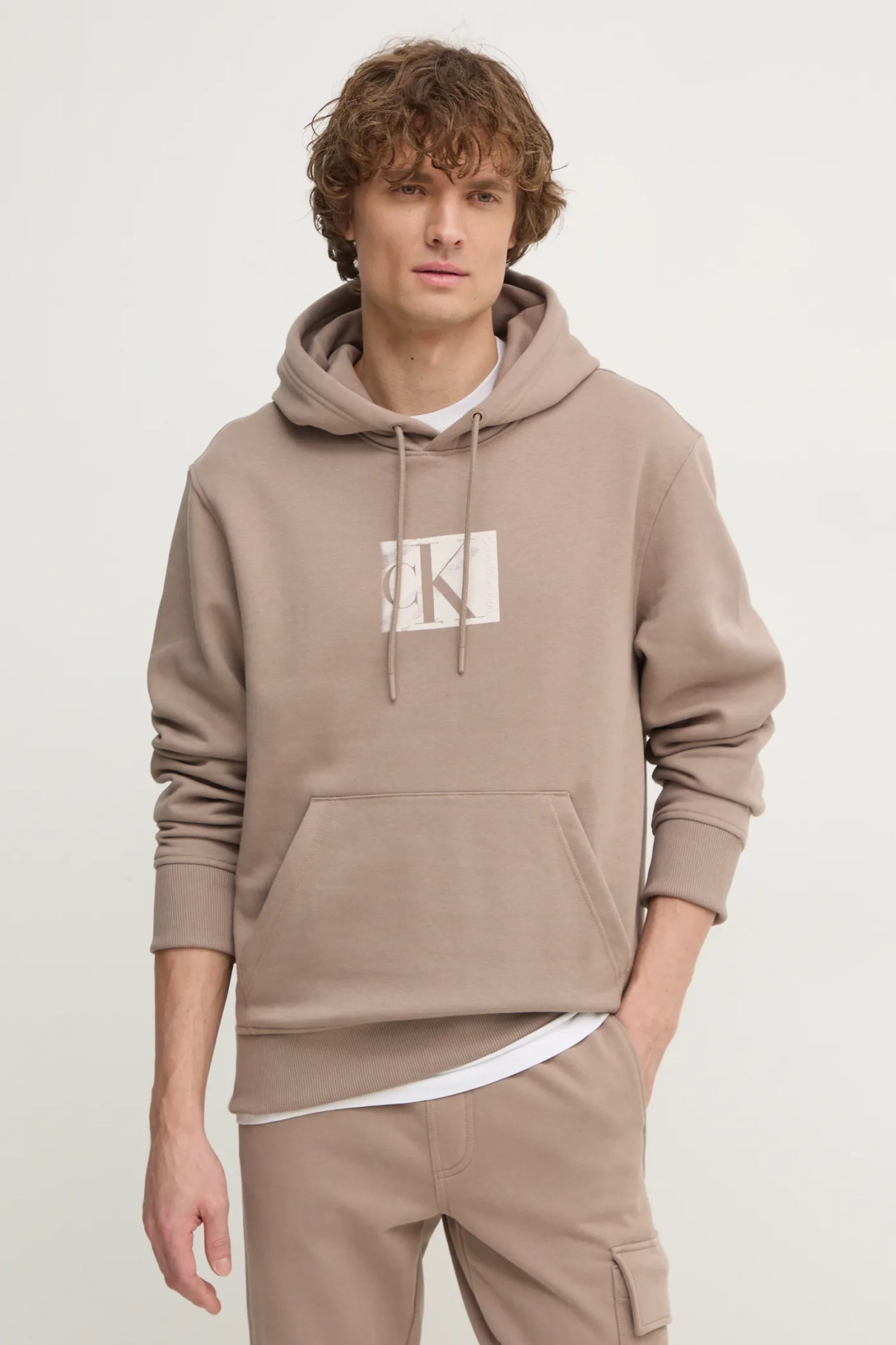

Толстовка Calvin Klein Jeans, бежевый