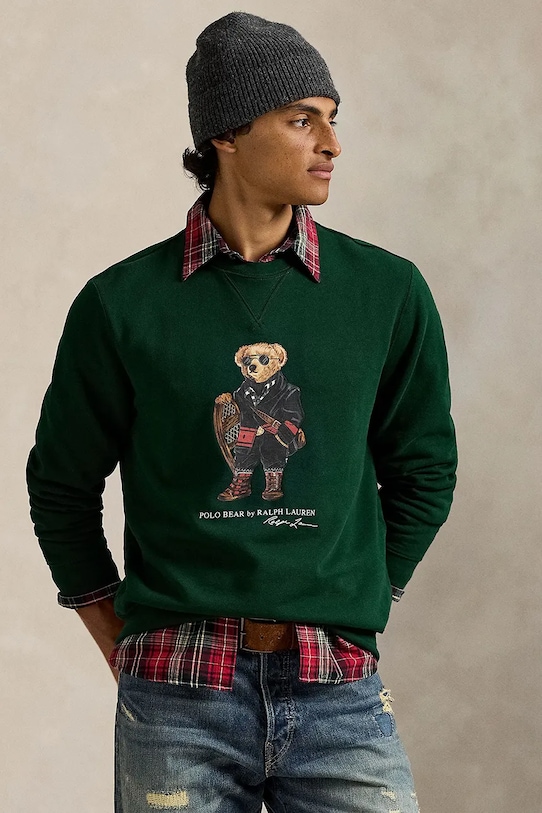 

Хлопковая толстовка Polo Ralph Lauren, зеленый