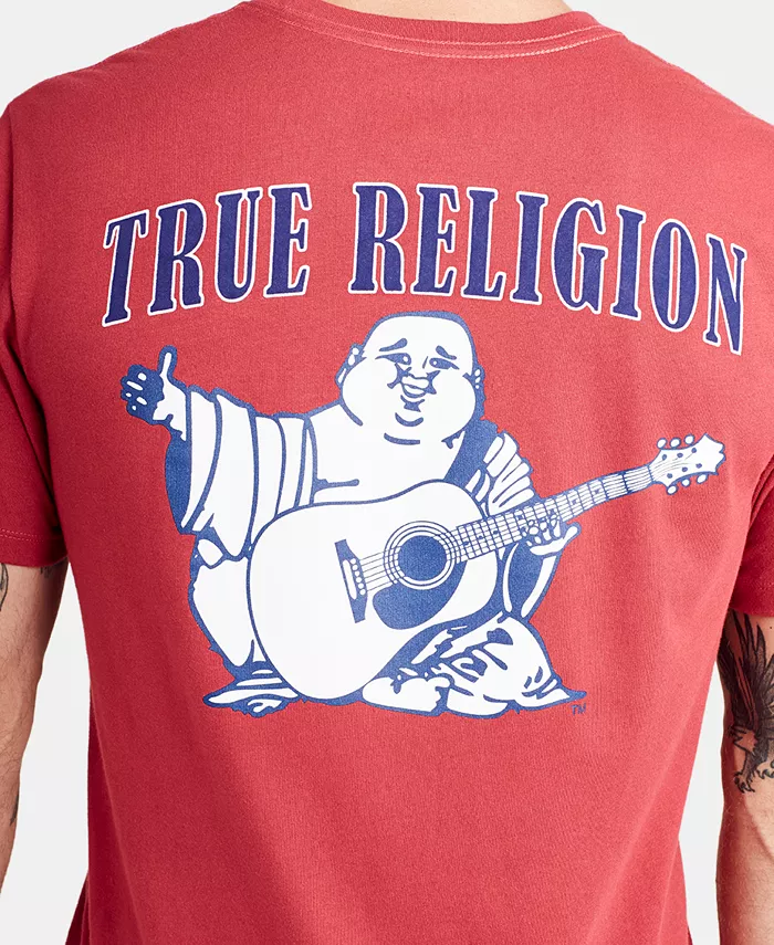 

Мужская футболка с коротким рукавом и логотипом Buddha True Religion, красный