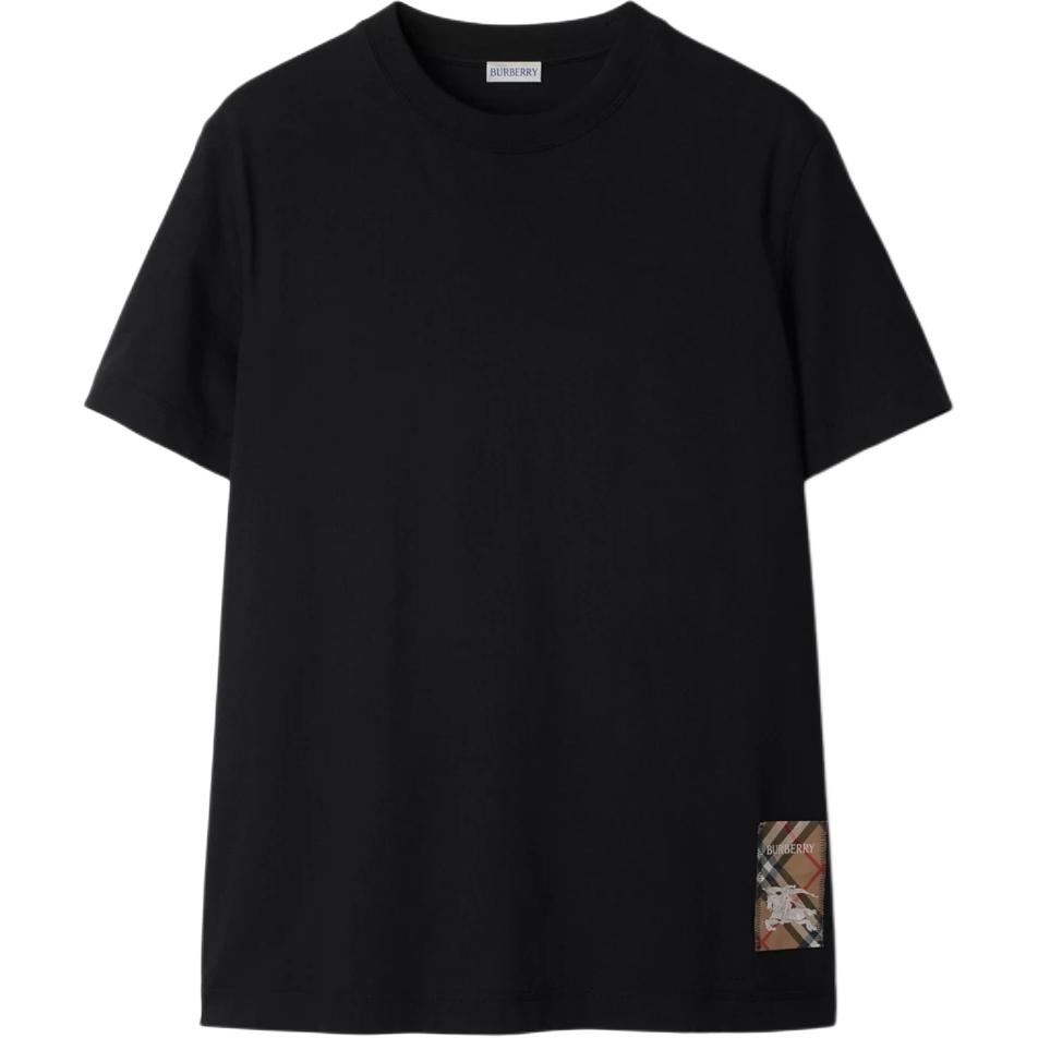 

Футболка из хлопка с логотипом Burberry, черная