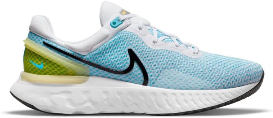 

Мужские кроссовки Nike, White Black Chlorine Blue Vivid Sulfur