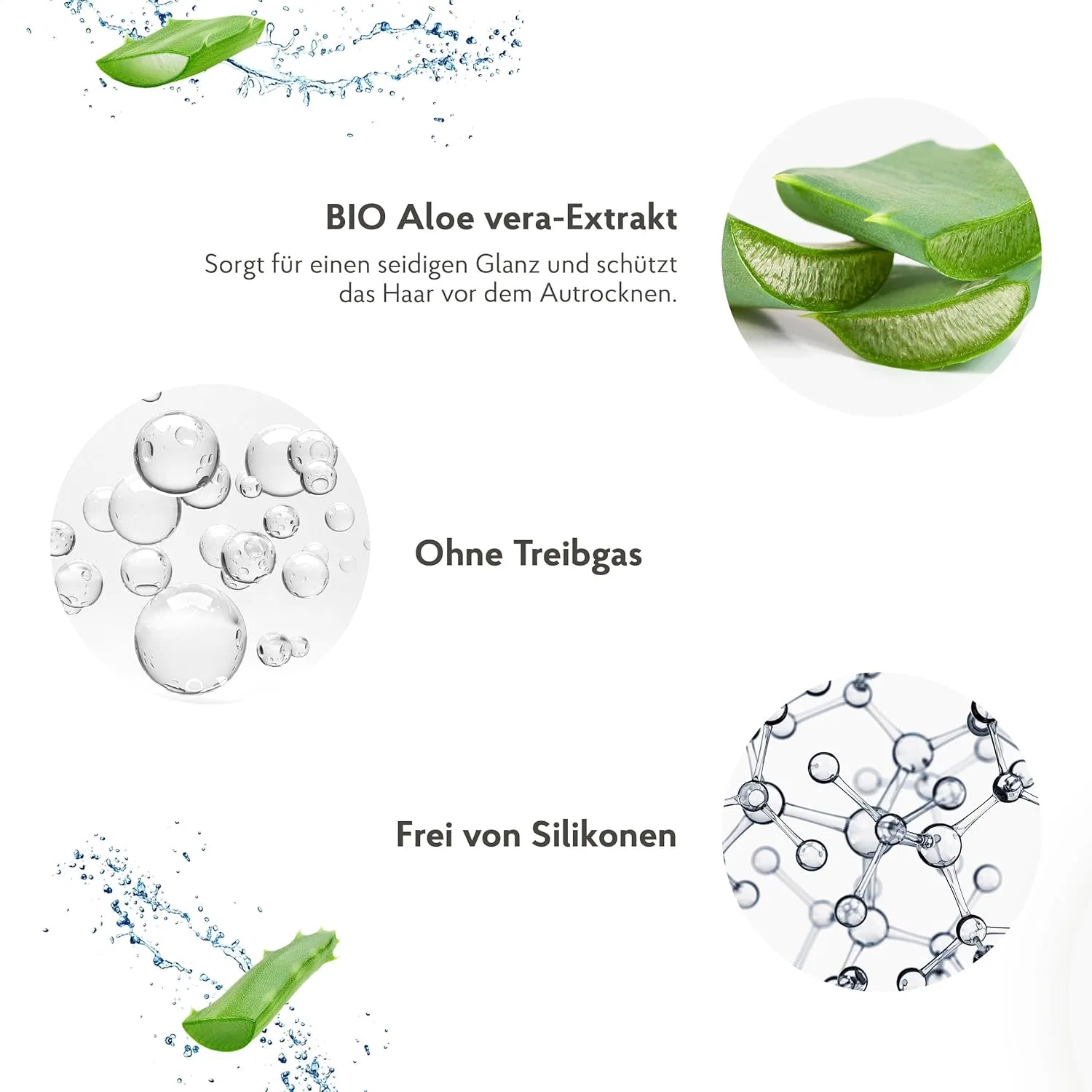 Спрей для волос HAKA Aloe Vera 200 мл Haka — фото 3
