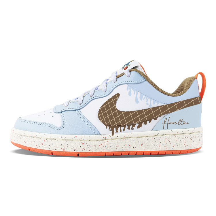

Низкие детские кроссовки для скейтбординга Court Borough Ice Chocolates для подростков Nike, синий