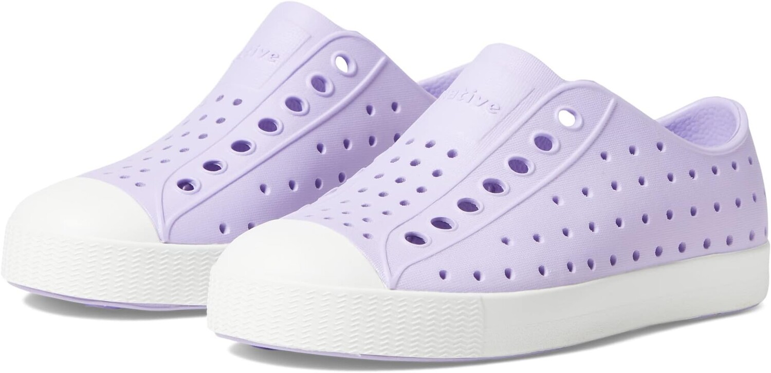 

Кроссовки Jefferson Slip-on Sneakers Native Shoes Kids, цвет Healing Purple/Shell White