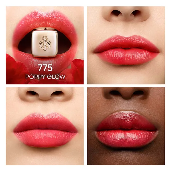Тонированный бальзам для губ Kisskiss Bee Glow Guerlain, цвет poppy glow — фото 3