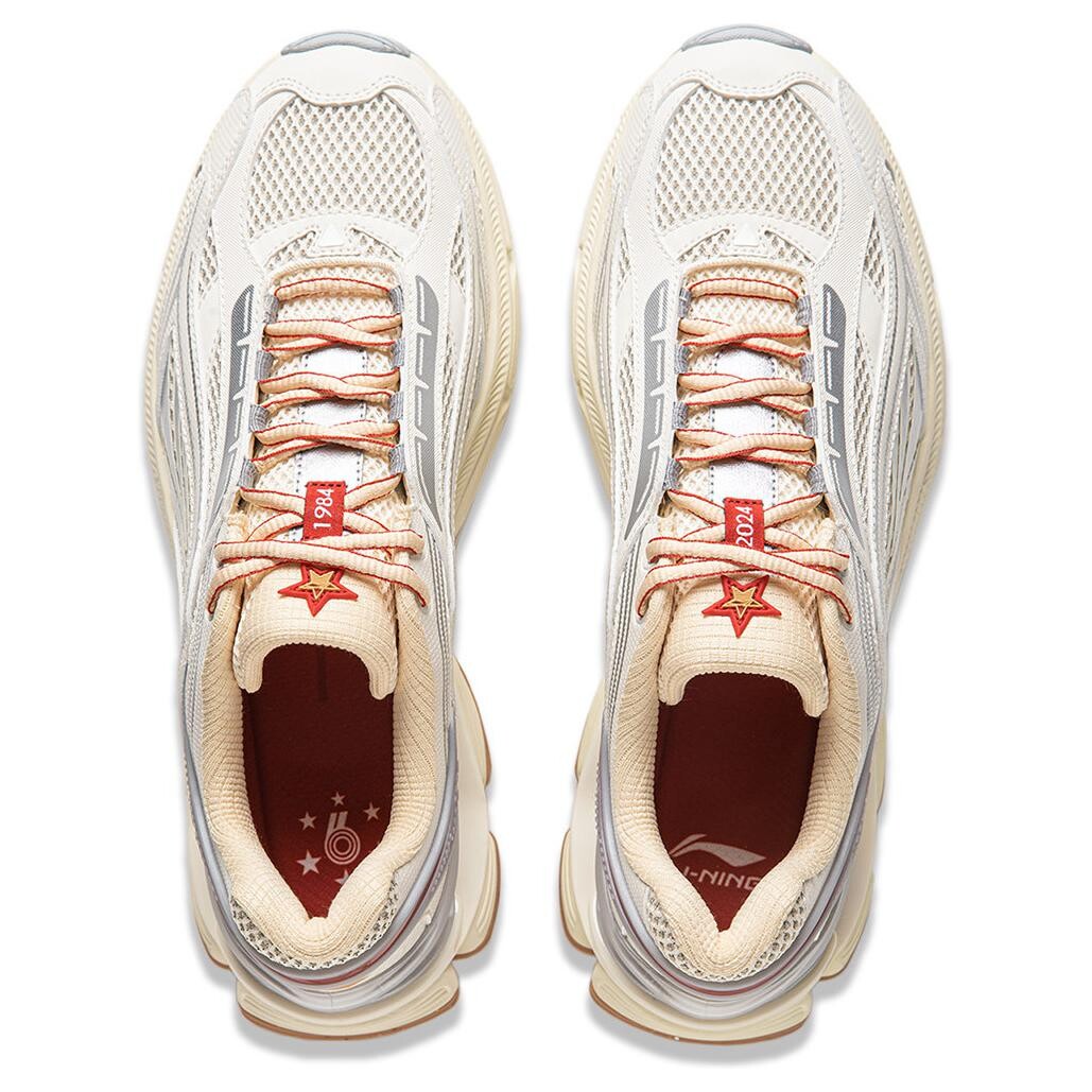 Кроссовки LINING Aurora RENEW Lifestyle Shoes Men Low-top Off White, цвет Off White — фото 4