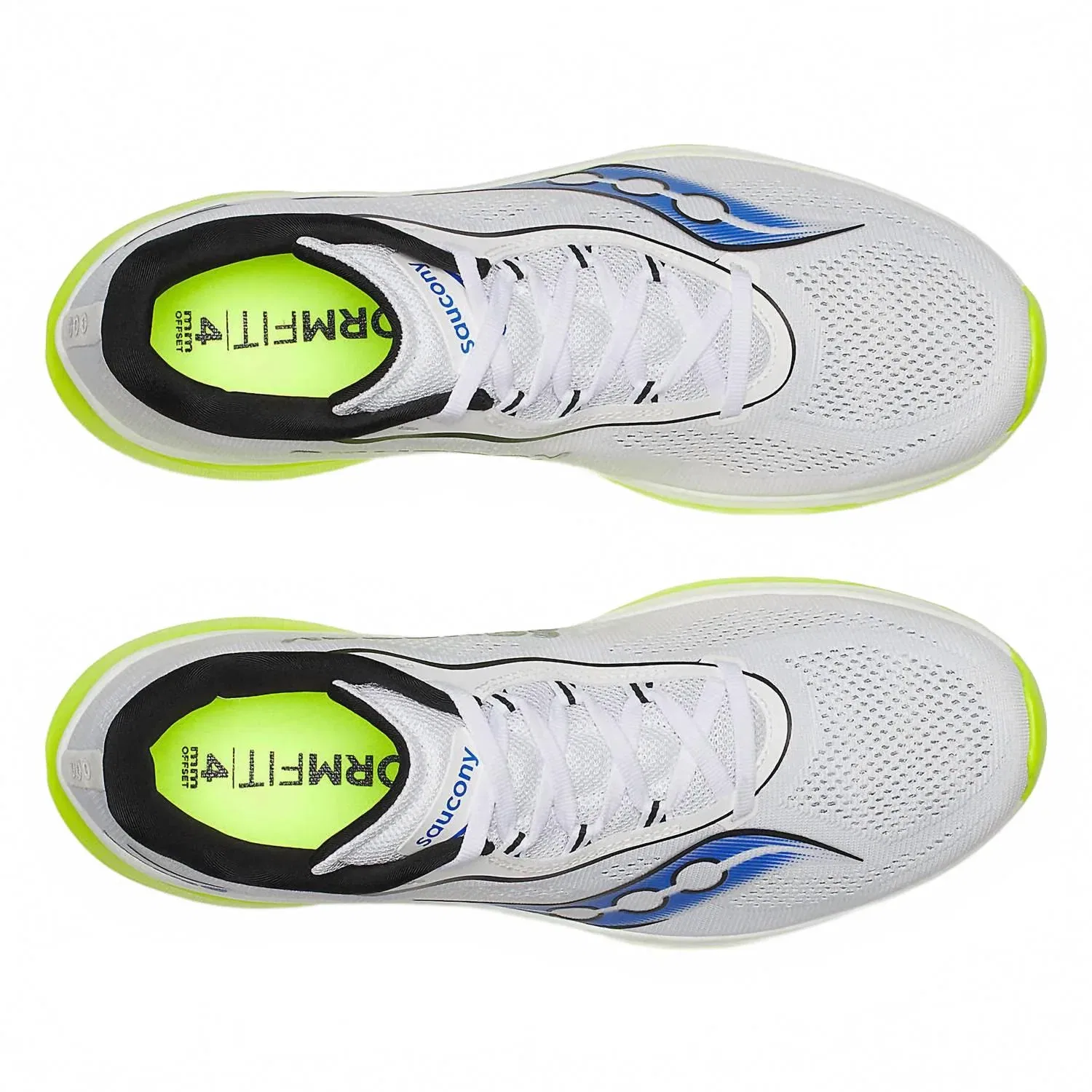 SAUCONY Мужские кроссовки Kinvara 15, белый/лимонный цвет — фото 3