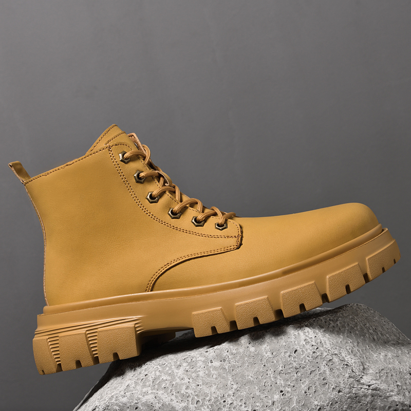 Bull Thunder Кроссовки Crew Martin мужские утепленные черные, цвет Black Insulated Shoes — фото 2
