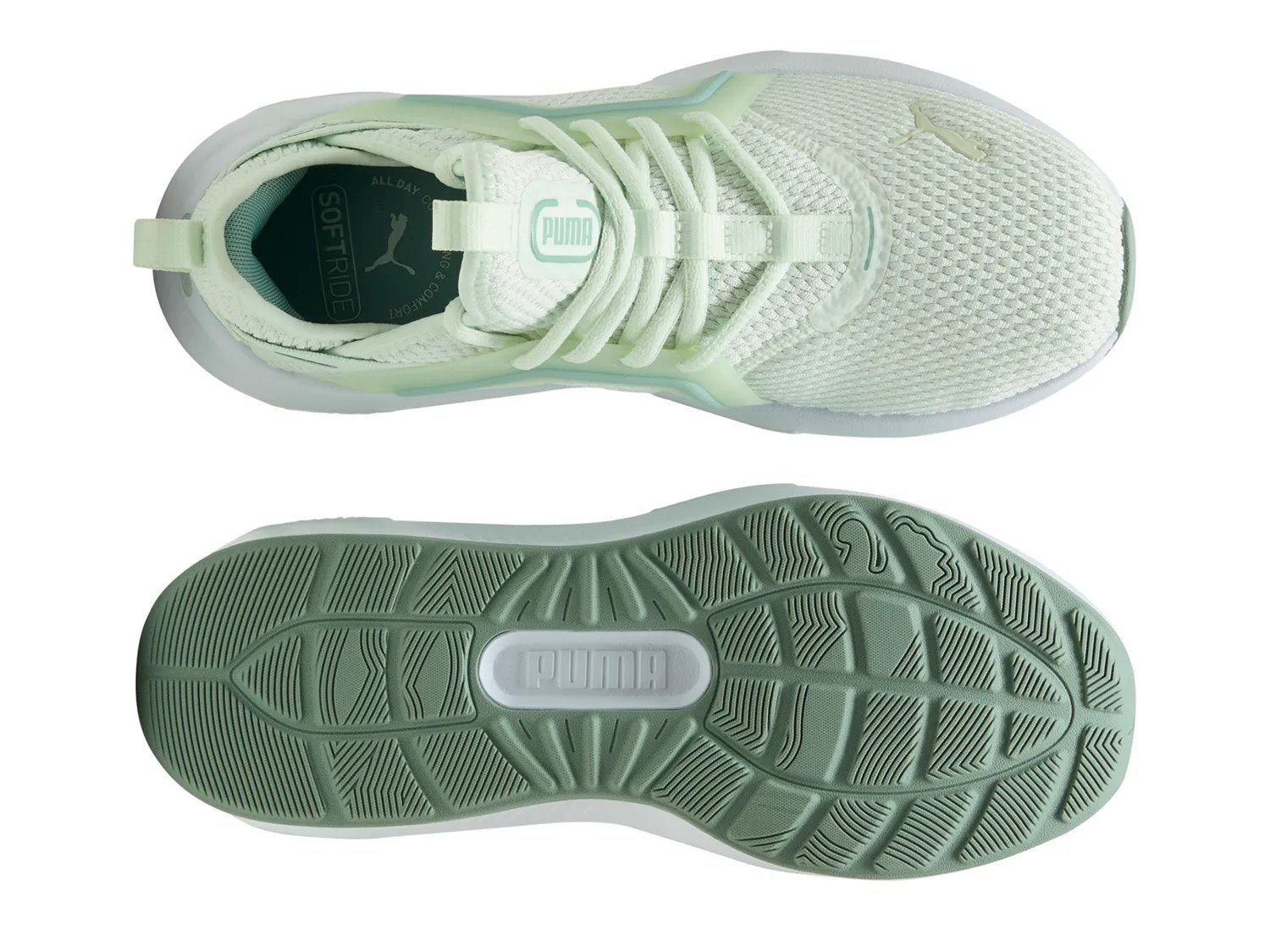 Кроссовки Puma Softride Enzo 5 Sneaker - Women's, темно-зеленый — фото 4