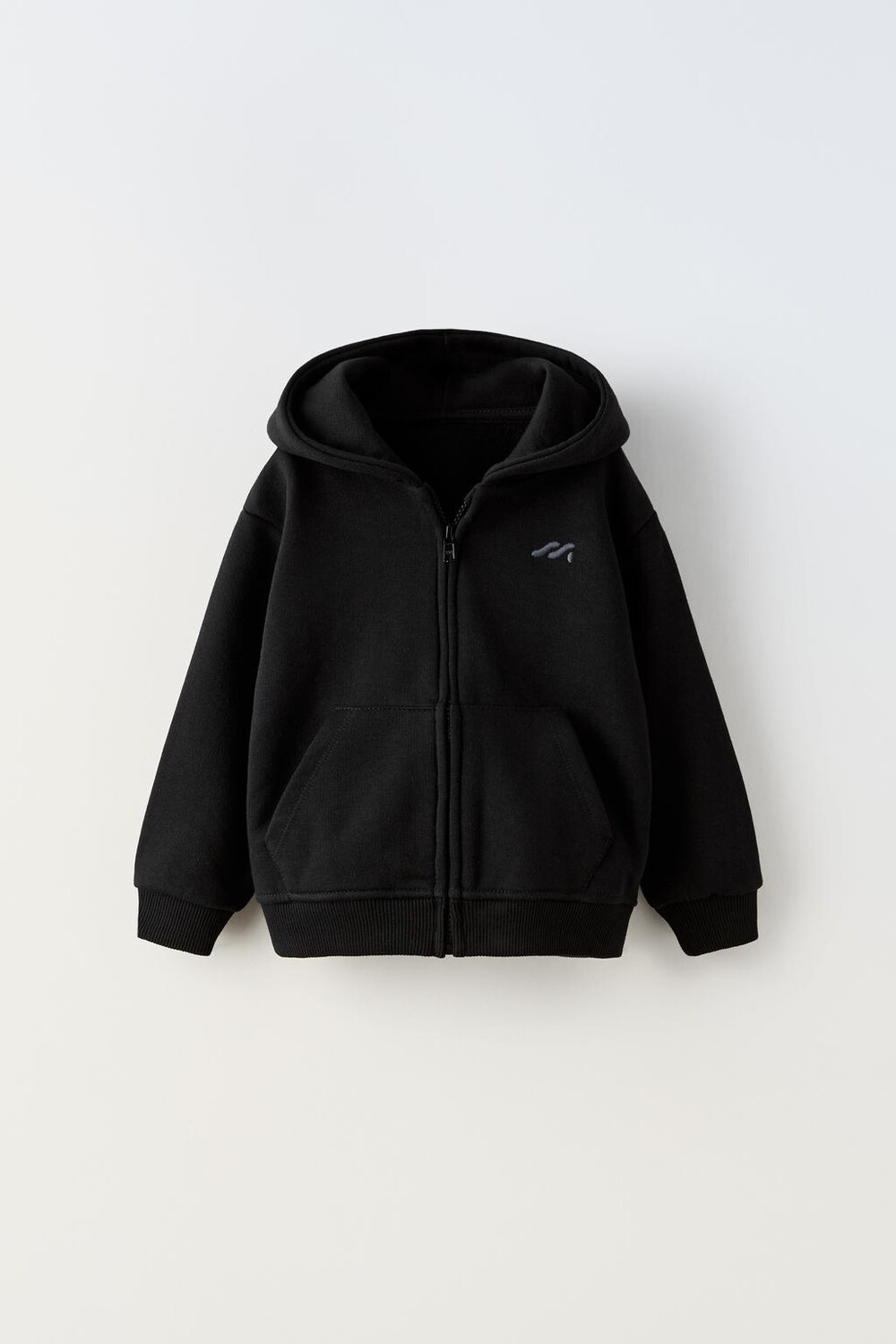 

Толстовка с капюшоном ZARA, черный