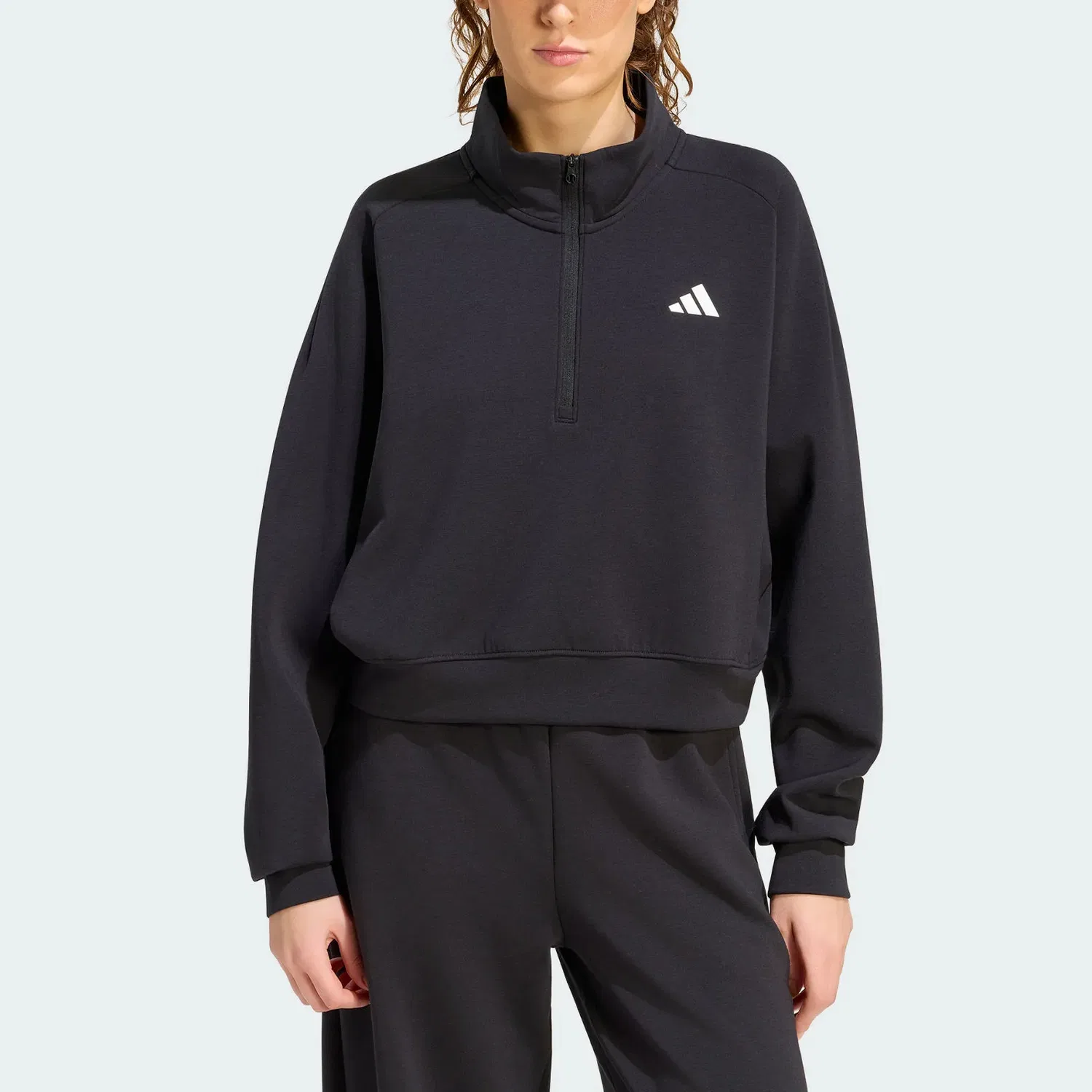 Свитшот теннисный женский Adidas черный — фото 4