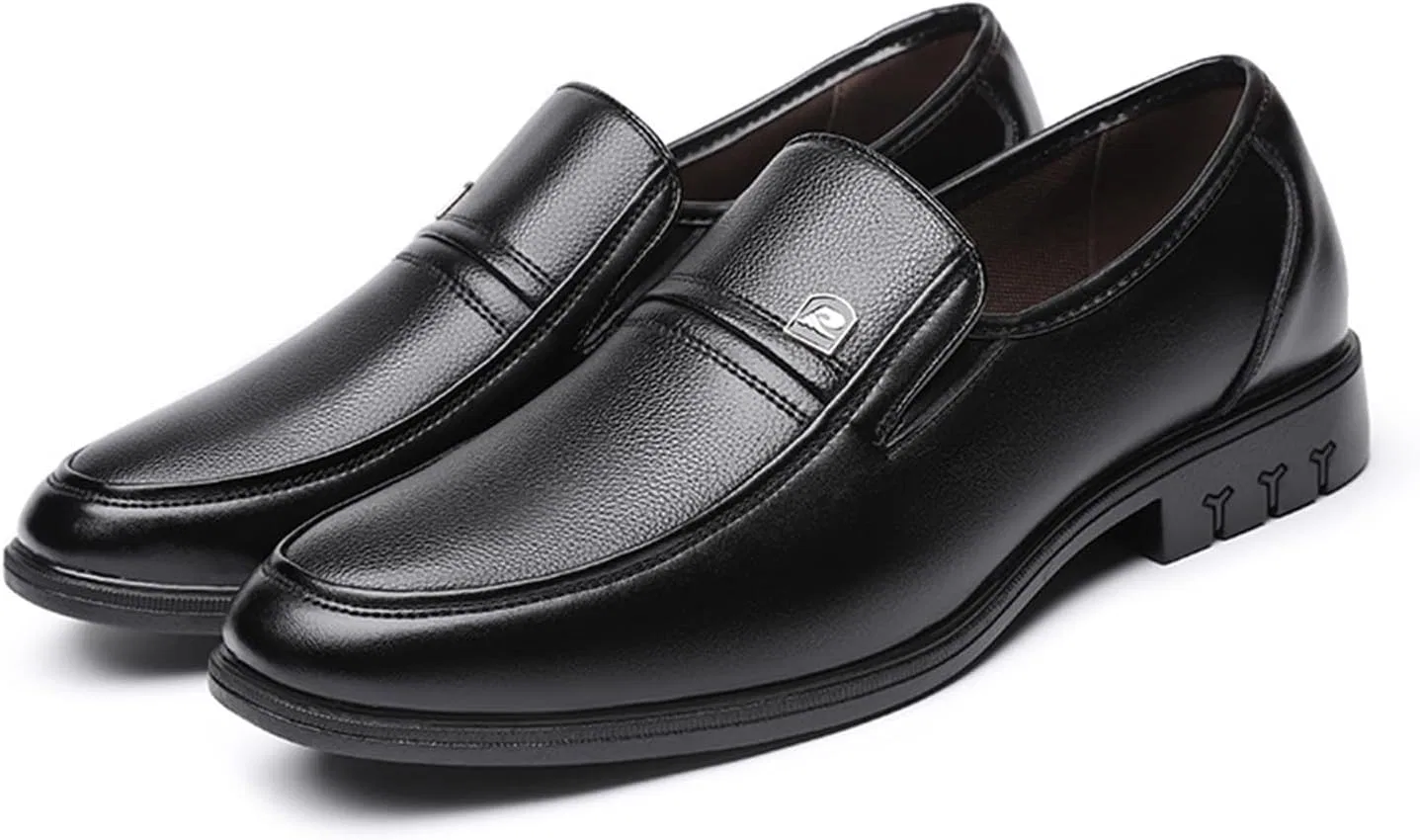 Мужские лоферы повседневные, туфли без шнурков, Moccasin, Black KYOESCAI