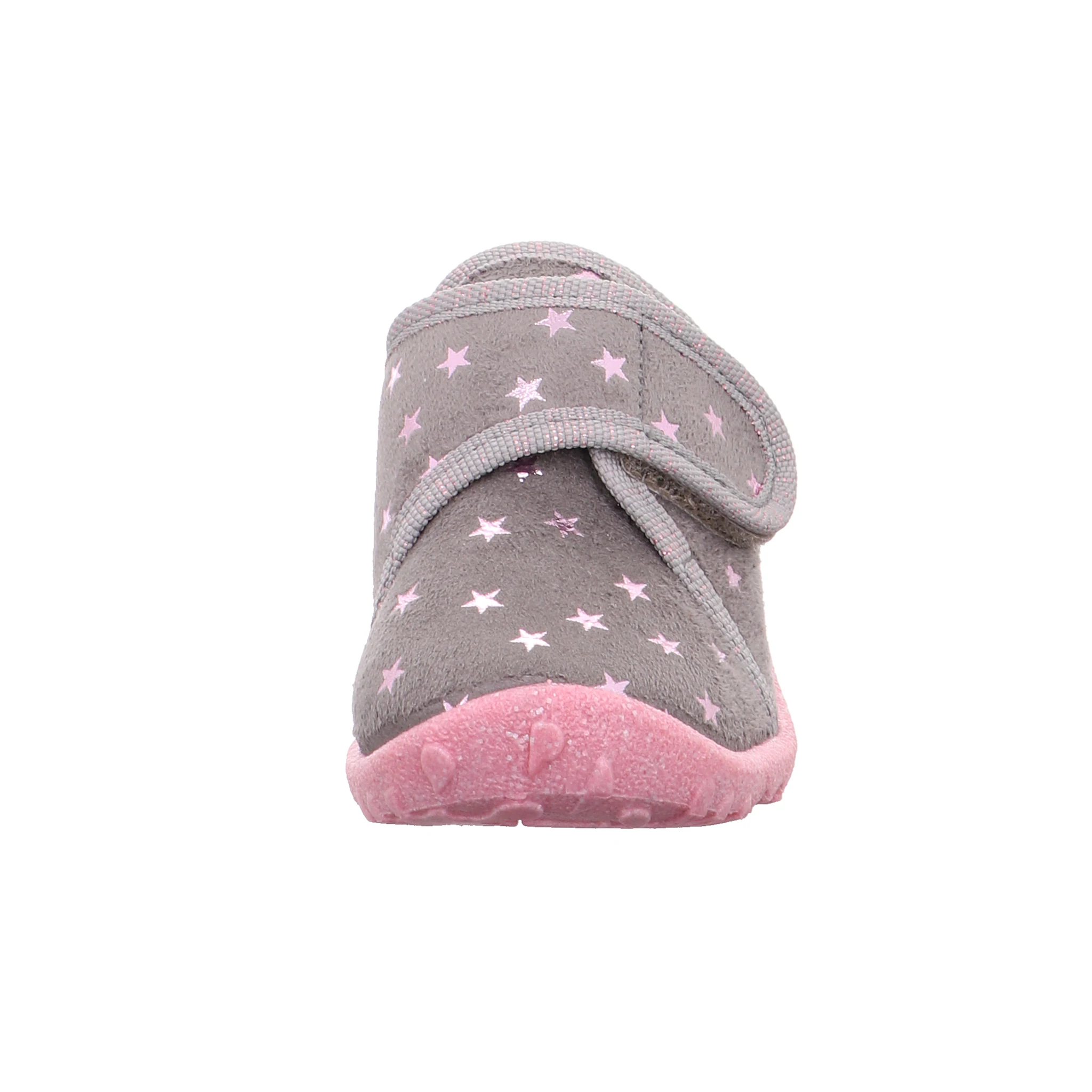 Кеды Superfit "SPOTTY WMS: Medium", туфли на липучке, туфли для детского сада с милым мотивом, цвет Grau-Rosa Stern — фото 4