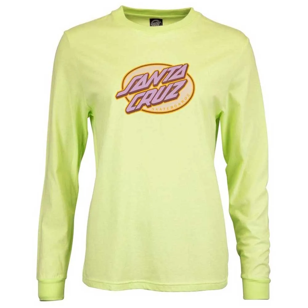 

Футболка с длинным рукавом Santa Cruz Lined oval dot, желтый