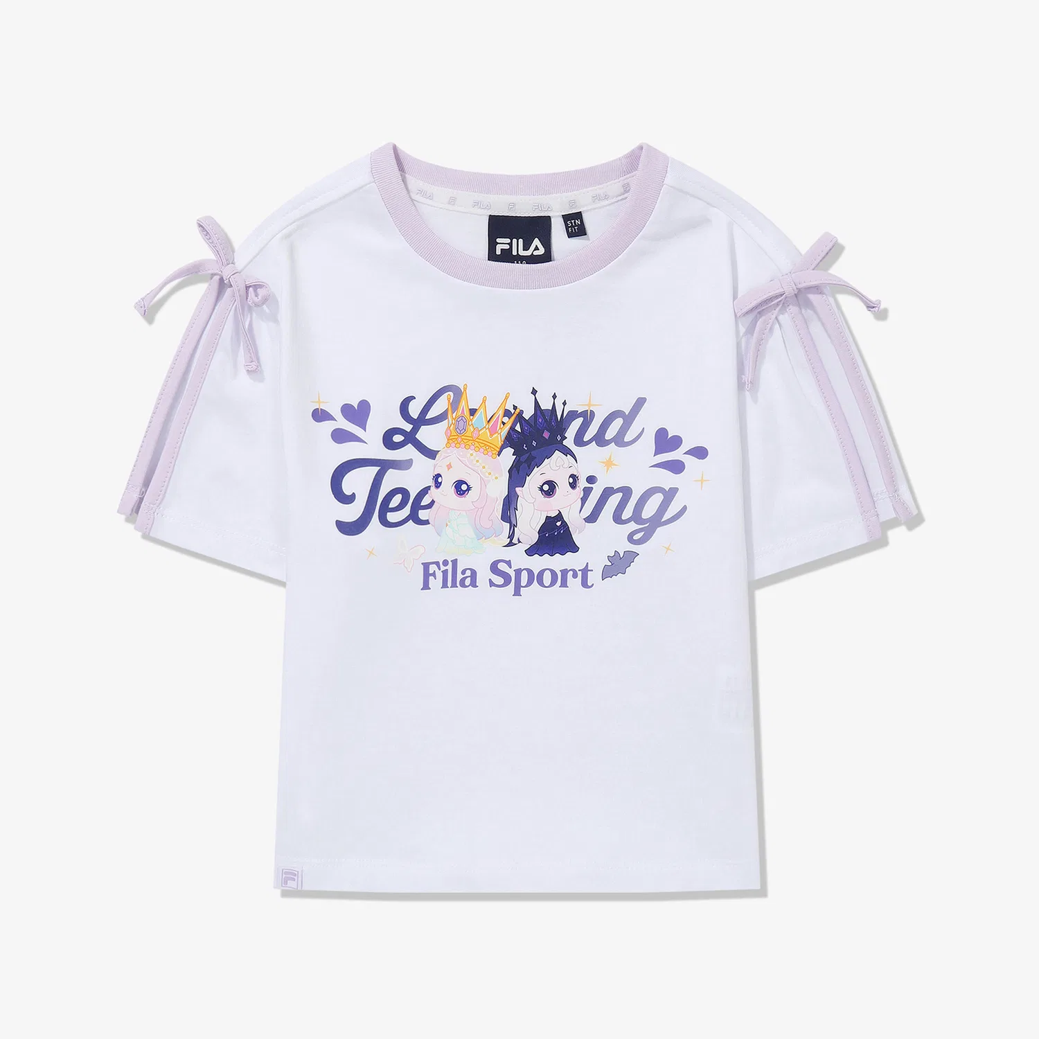 Детская футболка с разрезами на рукавах Princess Catch Teenieping белая от Fila Kids