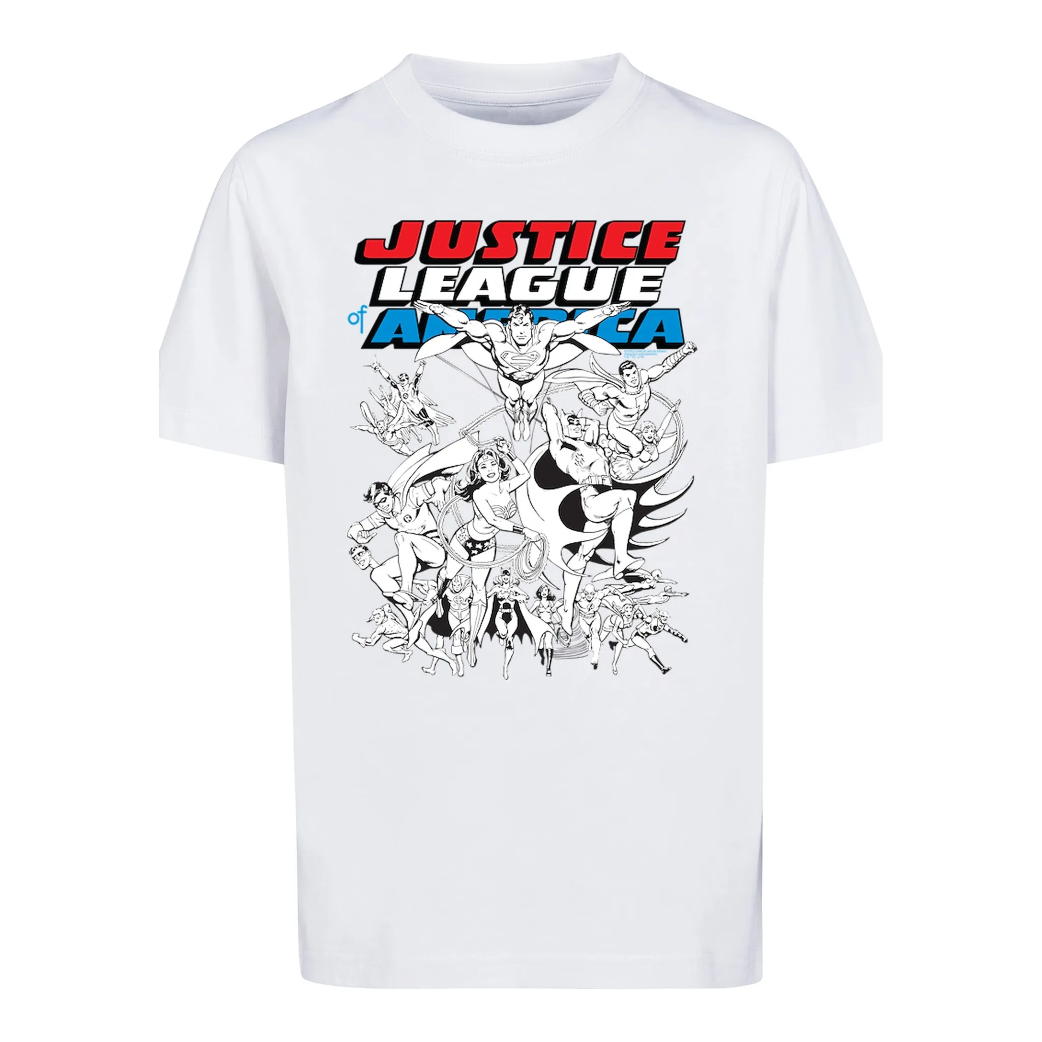 

Футболка F4NT4STIC «Супергерои Лиги справедливости DC Comics», унисекс для детей, товары премиум-класса, для мальчиков, для девочек, с принтом, белый
