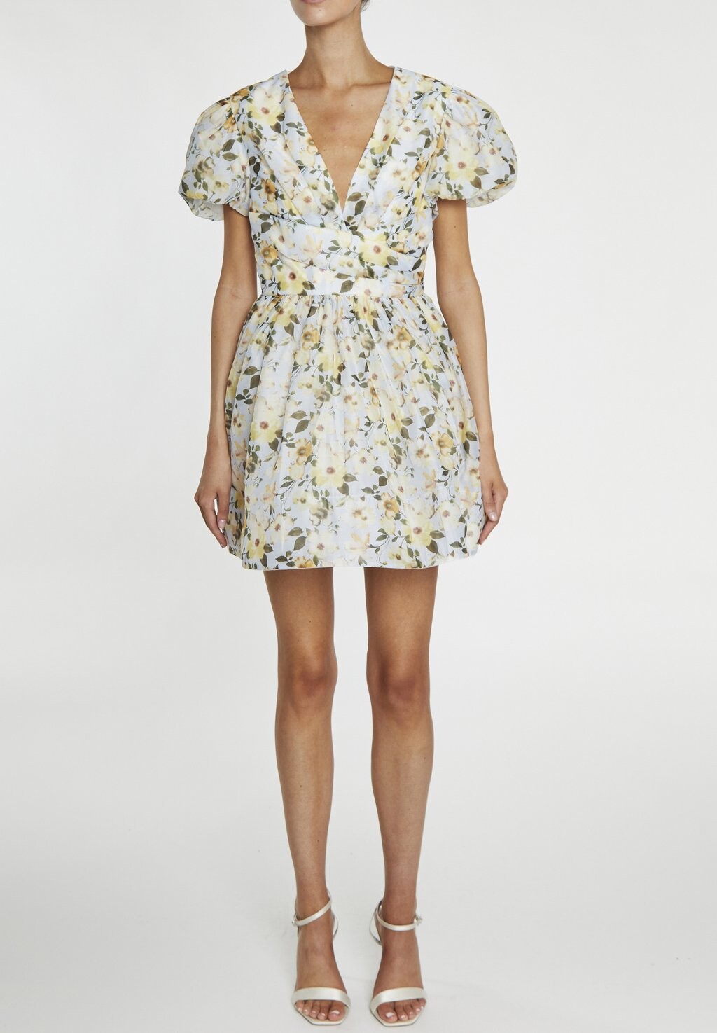 

Дневное платье CLAIRE WRAP SKATER MINI True Decadence, светло-голубой