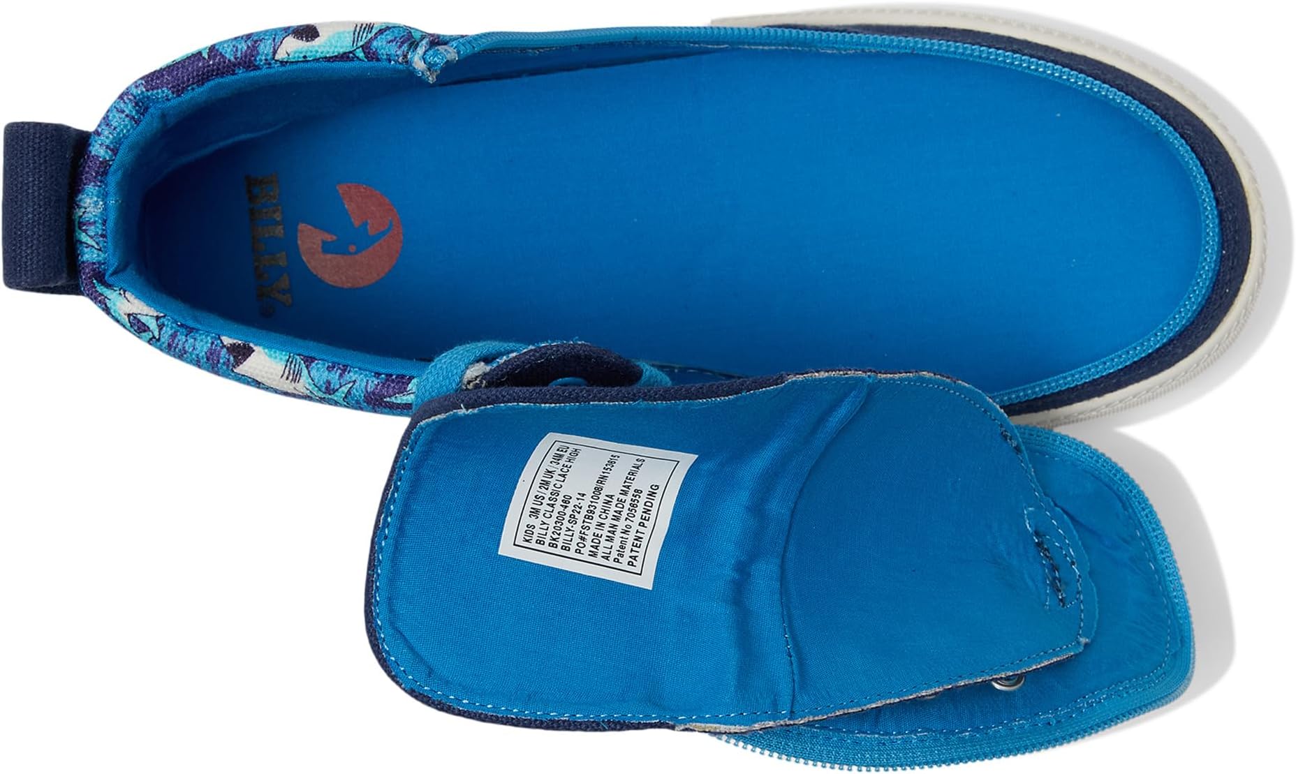 Кроссовки BILLY Footwear Kids Kids Classic Lace High, цвет Blue Sharks — фото 2