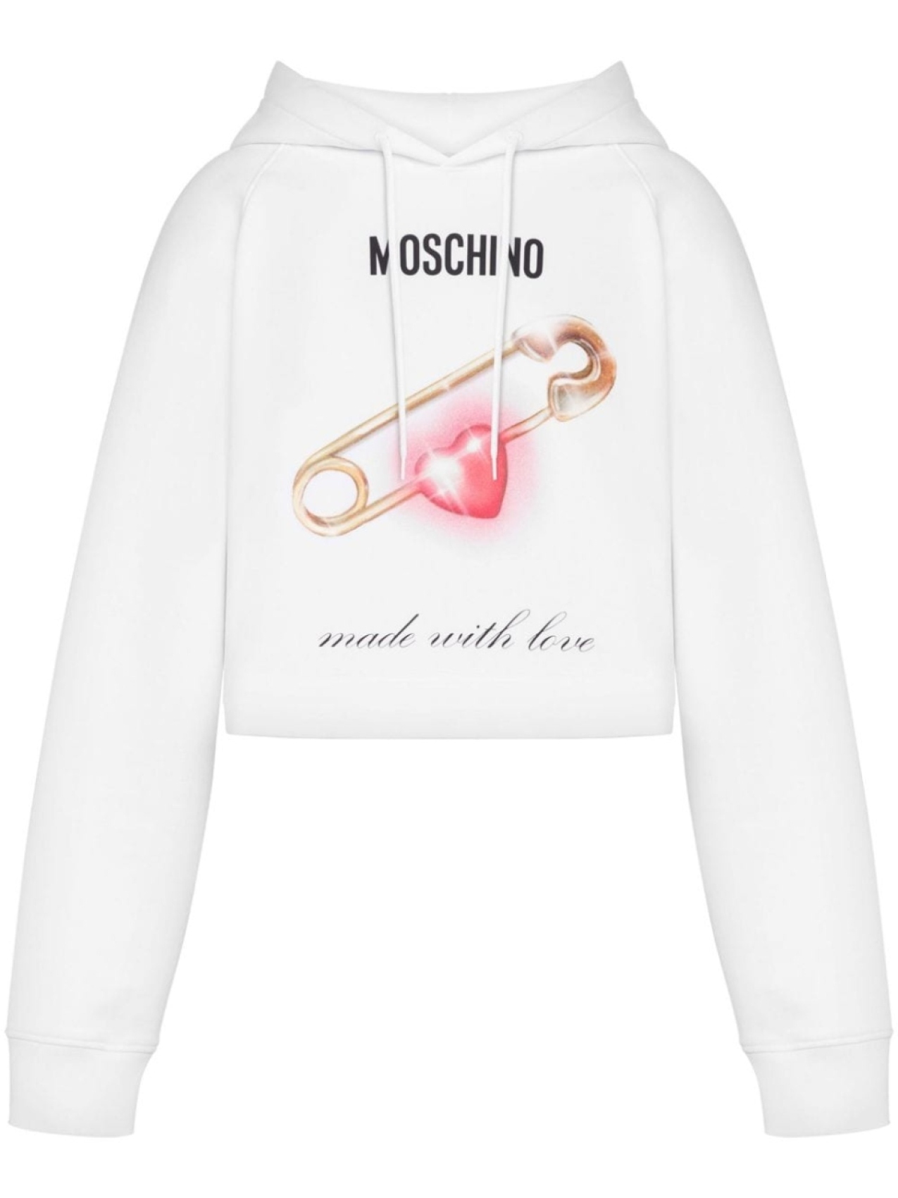 

Moschino худи с принтом, белый