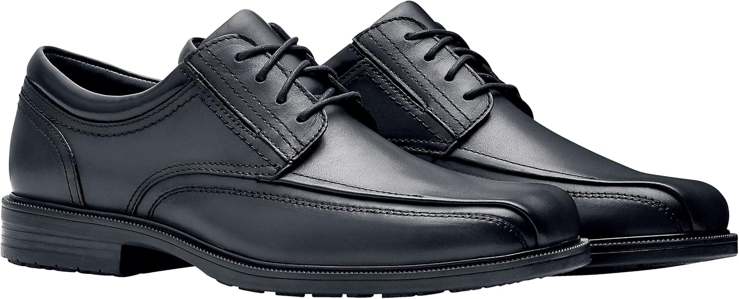 Мужские противоскользящие оксфорды Shoes for Crews - элегантная, удобная, нескользящая рабочая обувь для мужчин в сфере гостеприимства, офисного и делового стиля, здравоохранения - Senator, черный — фото 3