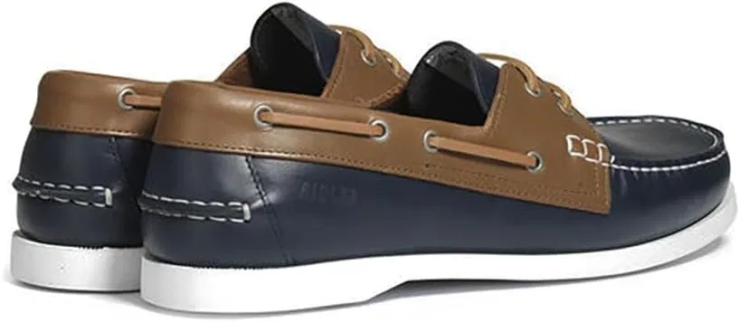 Мужские лодочные туфли Aigle New Nubil Ltr, Navy Blue Brown — фото 4