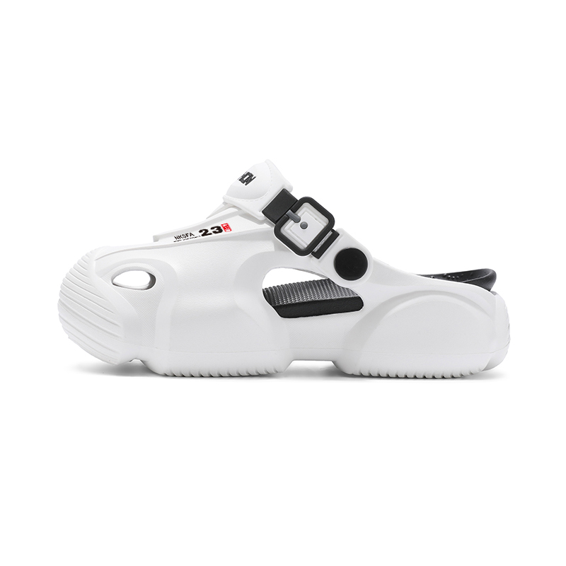 

Детские сандалии с противоскользящей амортизацией, износостойкими, дышащими подошвами и отскоком ZHULE, белый/черный