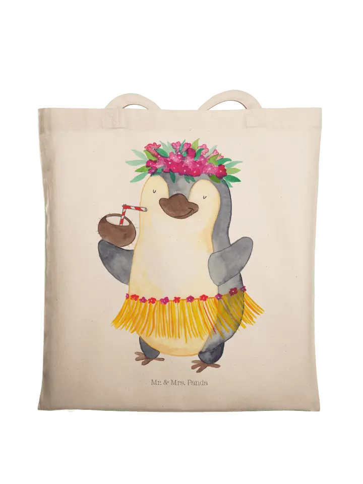 

Сумка для переноски Mr & Mrs Panda Pinguin Kokosnuss ohne Spruch, кремовый