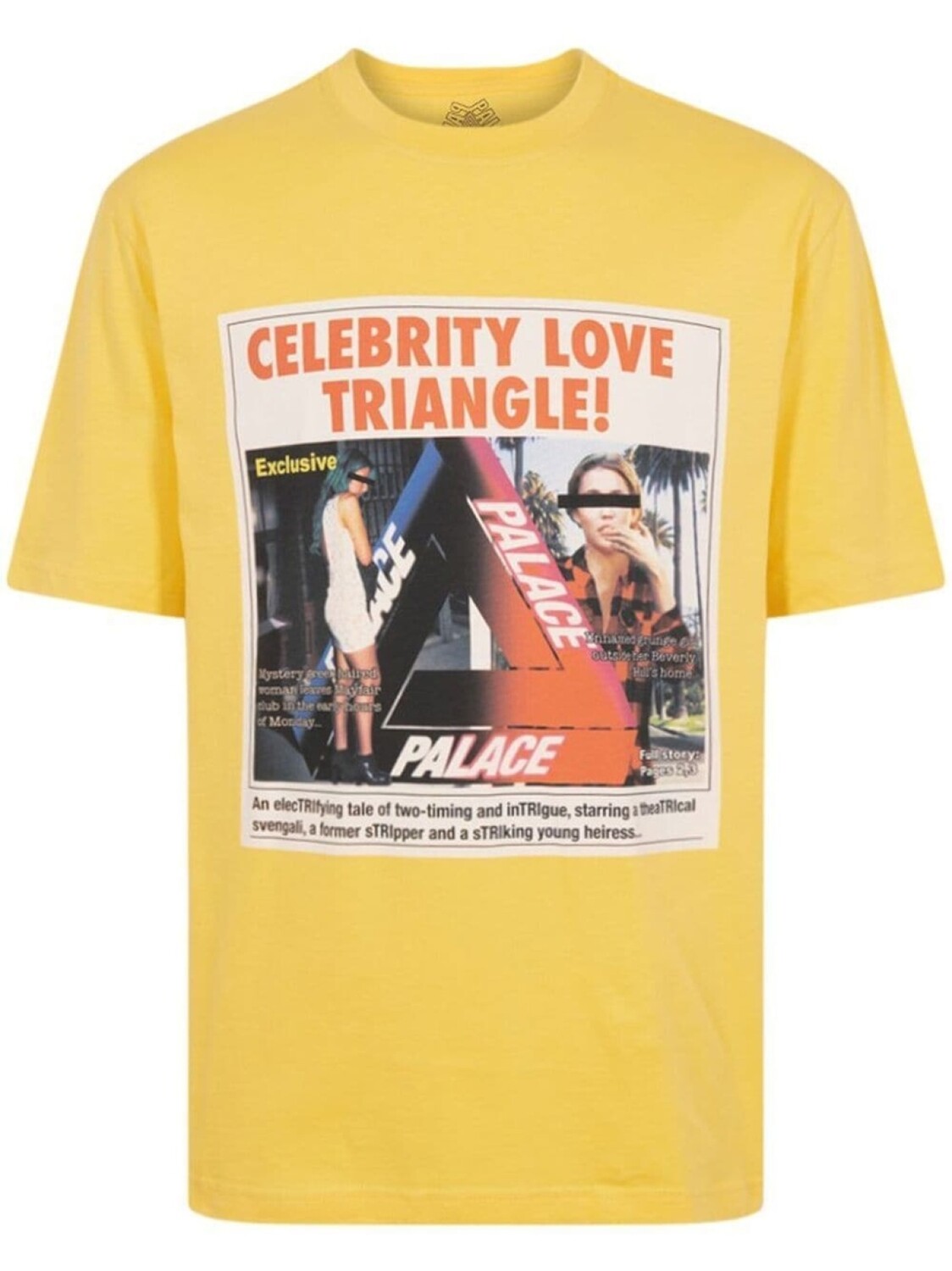 

Palace футболка Love Triangle, желтый