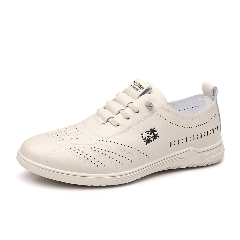 

Mulinsen Мужские низкие кеды бежевые, цвет Beige
