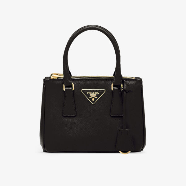

Сумка-тоут Galleria mini из сафьяновой кожи Prada, черный