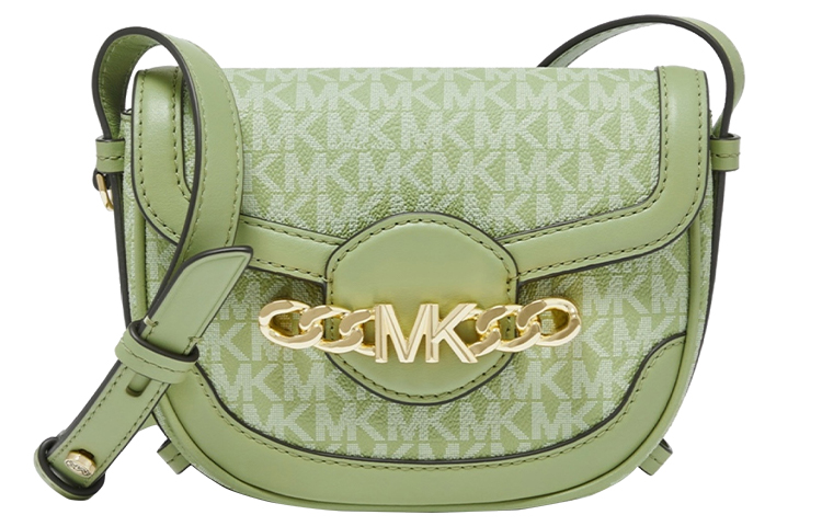 

MICHAEL KORS Hally искусственная кожаная сумка через плечо, кроссбоди Extra Small женская фруктово-зеленая