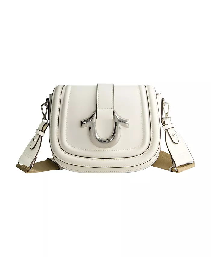 

Седловая сумка с золотой фурнитурой True Religion, белый