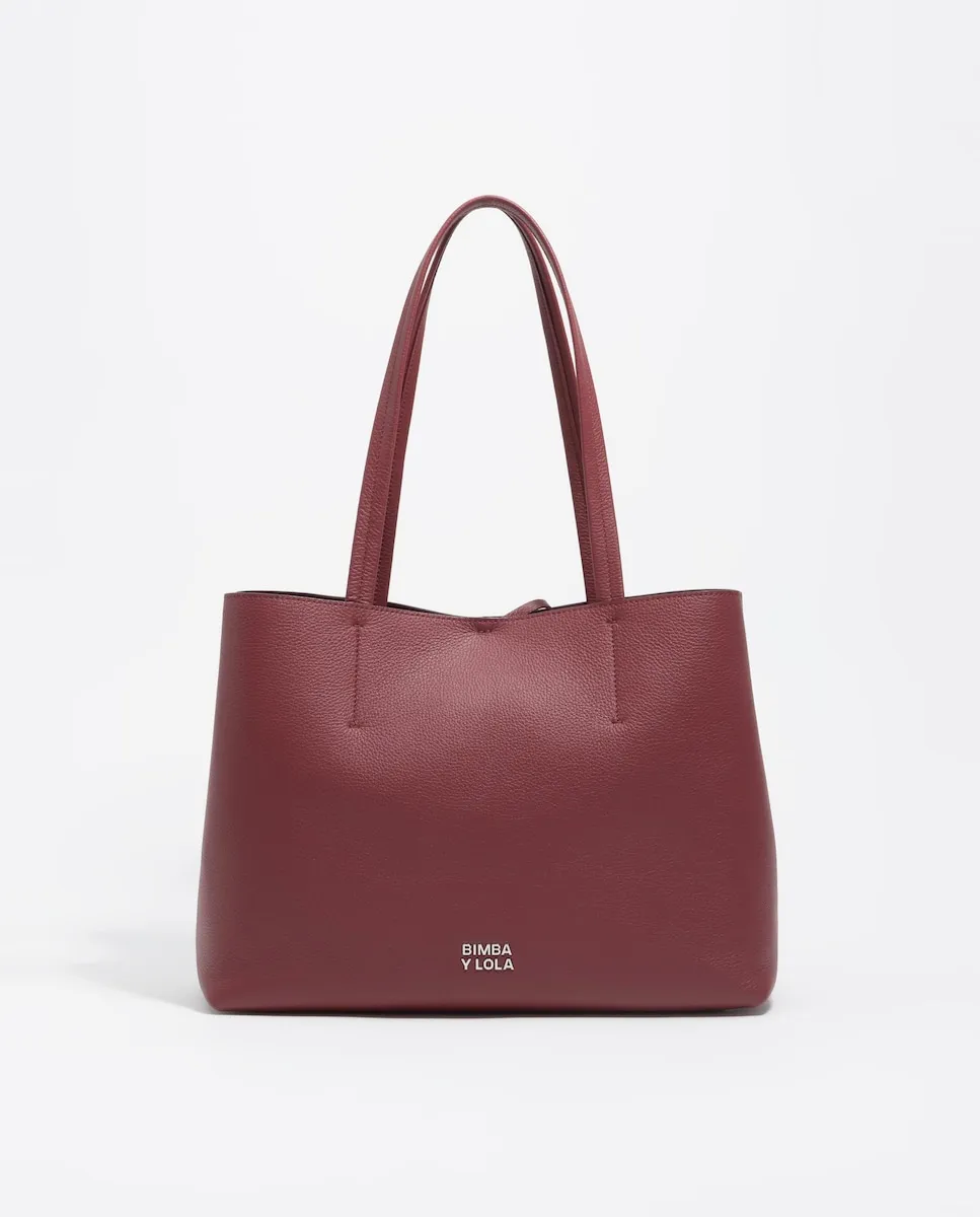 

Женская кожаная сумка-шоппер через плечо Bimba y Lola, бордовый