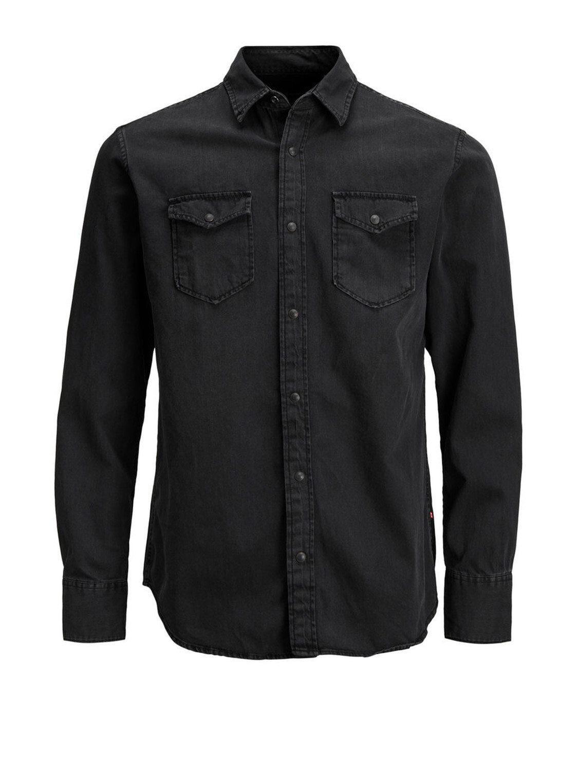 

Рубашка Jack & Jones однотонная, черный