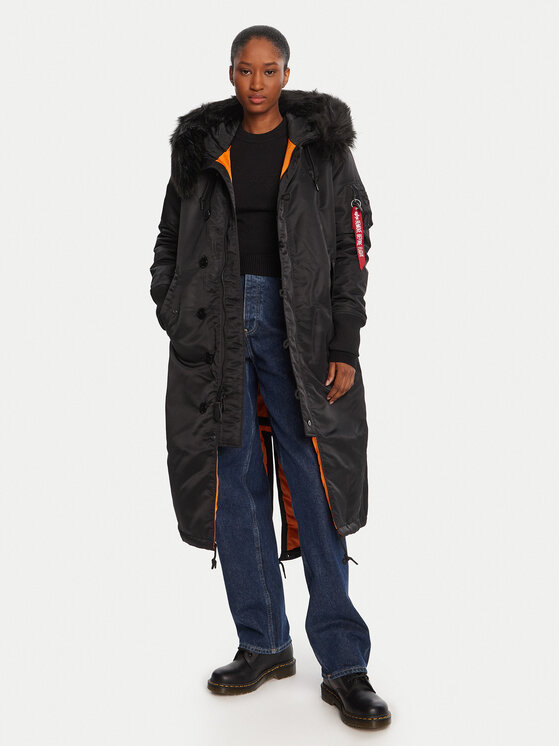 

Парка regular fit 198013 Alpha Industries, чёрный, Черный, Парка regular fit 198013 Alpha Industries, чёрный