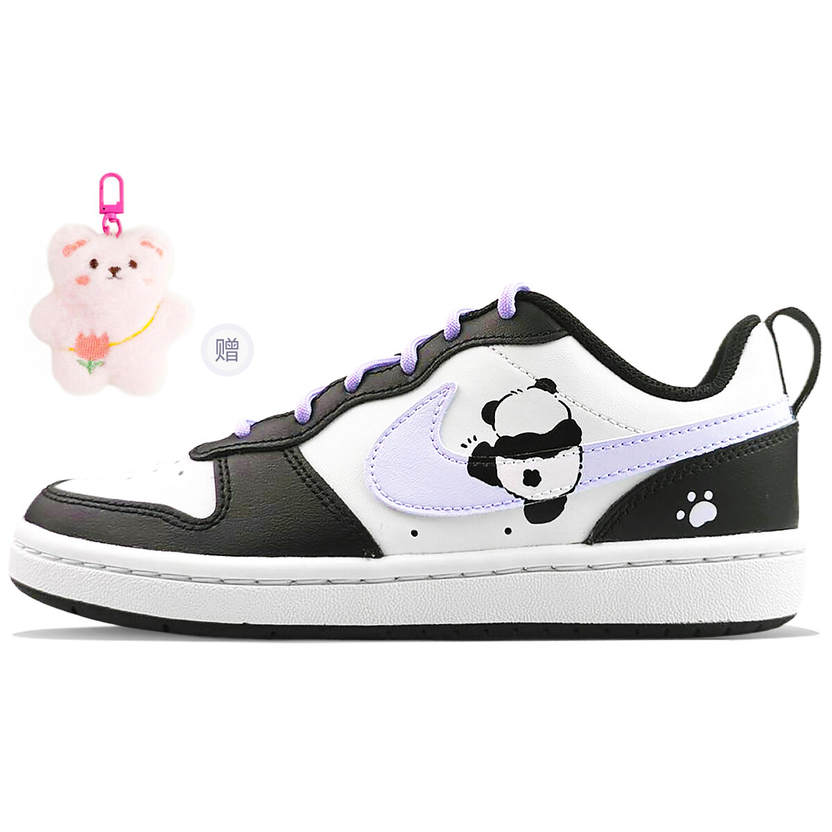 

Кроссовки Nike Court Borough Skateboarding Shoes Women's Low-top Purple, красный