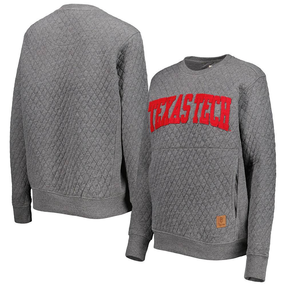 

Женский стеганый пуловер Pressbox Heather Charcoal Texas Tech Red Raiders Moose, цвет Txt Grey