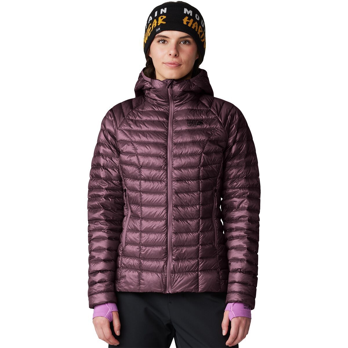 

Призрачный шепот худи пуховая куртка Mountain Hardwear, цвет blackberry