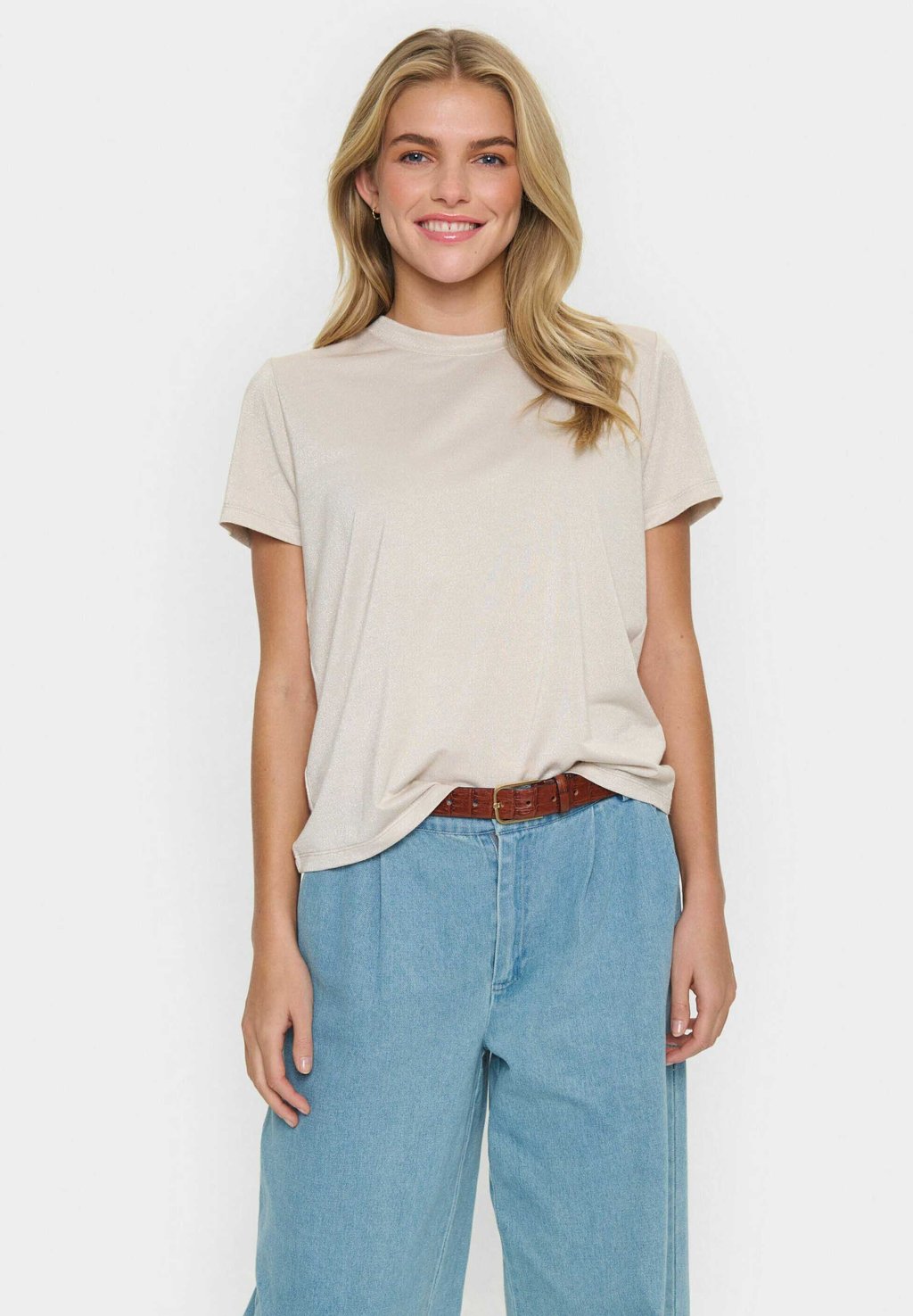 

Базовая футболка HAGA REGULAR Saint Tropez, бежевый