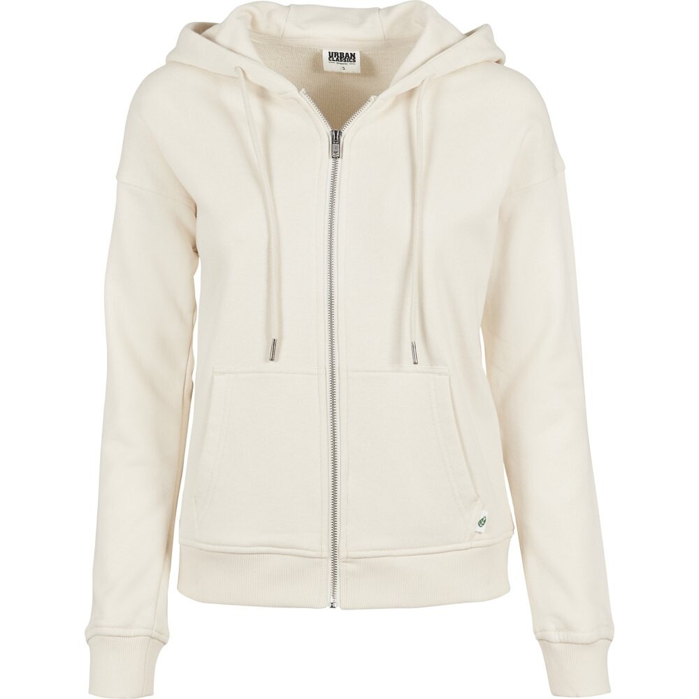 

Толстовка Urban Classics Organic Terry Zip Big, белый